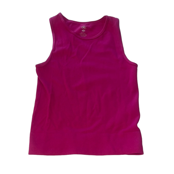 Aura Tops - Aura Pink Fitted Sleeveless Tank Top